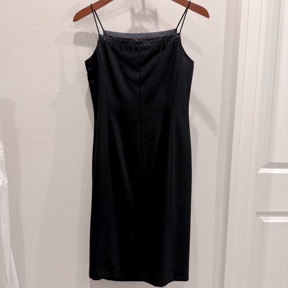 Ann Taylor Petites Black Dress and Jacket with Beaded Trim - Picture 8 of 14